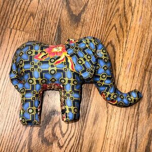 Colorful Patterned Elephant Plush